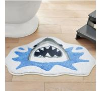 AVSMGP Tapis Illusion D'optique 3D Requin, Tapis De Sol Antidérapant À Poils Ras, Résistant Aux Taches, Effet Vortex pour La Décoration Intérieure, Salle De Jeux,F,40×60CM/1'11" x 1'4"