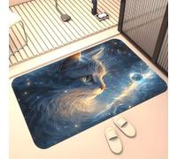 AVSMGP Tapis Illusion D'optique Chat 3D, Tapis D'entrée Lavable, Antitache Et Absorbant- pour Salon, Chambre, Couloir, Intérieur Et Extérieur, Décoration Intérieure,G,50 * 80CM/1'8" × 2'7"