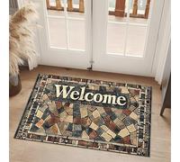 AVSMGP Tapis Illusion D'optique Effet Pierres 3D, Tapis Rectangulaire Tressé Main À Poils Courts - Paillasson Antidérapant pour Salon, Chambre, Entrée,Intérieur Et Extérieur,L,100×160CM/5'3" x 3'3"