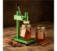 AVSMGP Vert, Machine Manuelle À Sertir Les Boîtes De Conserve, Scelleuse Manuelle pour Bocaux Et Bouteilles - pour Le Scellage De Bouteilles Et Canettes en Pet, Usage Domestique Ou Commercial