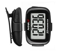 AVTREK Compteur de Pas 3D précis pour la Marche écran géant podomètre numérique pour la Course avec Affichage du Temps et rétroéclairage LED (Noir)