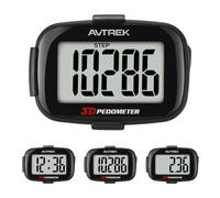 AVTREK Podomètre 3D avec affichage du nombre de pas, de la distance et du temps, 2204-2
