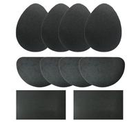 AVUELOI 10 Pièces Patin Antiderapant Chaussure, Semelles Auto-Adhésives Extérieure Anti Bruit, Autocollants antidérapants, protections pour le bas de la chaussure et le talon, Pour talons hauts, Noir