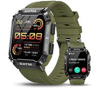 AVUMDA Montre Connectée Homme, 1,95'' Grande Écran Tracker d'Activité Podomètre Cardiofréquencemètre SpO2, Smartwatch Homme Lecteur Musique, 123 Modes Sportifs, Notification Messages pour Android/iOS