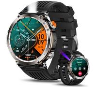AVUMDA Montre Connectée Homme Montre Sport: 1,7" Smartwatch Étanche avec Tensiomètre Cardiofréquencemètre Sommeil, SpO2,Trackers d'activité, 128 Modes Sportifs Montre Militaire pour Android iOS