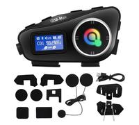 Avutrel 1000m Intercom Moto Système de Communication Entre BT5.3 Réduction du Bruit, appels Mains Libres, Indice d'étanchéité IP65, Compatible avec Tous Les Casques de Moto