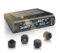 Avutrel TPMS Surveillance de Pression de Pneus Solaire 99psi/5 bar | Alarme pour Véhicule et Température, Allumage/Dynamique pour Camping-cars, SUV, limousines, MPV