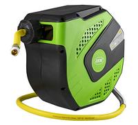 JBM Enrouleur automatique de tuyau d'air comprimé 12+1 m 3/8" Vert