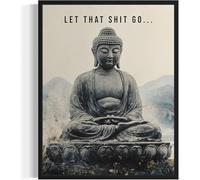 AVWXZBDFH Affiche D'Art Sur Toile Représentant Bouddha En Méditation, Peinture Murale, Photos, Décoration De Salle De Bain, 40 X 60 Cm, Sans Cadre