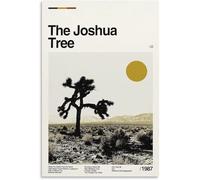 AVWXZBDFH Affiche Sur Toile U2 The Joshua Tree 1987, Décoration Murale Pour Salon, Chambre À Coucher, 40 X 60 Cm, Sans Cadre
