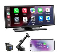 Avylet 8,1'' Apple Carplay Voiture pour avec Caméra de Recul, Écran Tactile | Portable, Navigation GPS, Contrôle Vocal Google/Siri, Android Auto, Bluetooth, AUX/FM, Mirror Link, OTA, 21.3*2.5*8.7cm