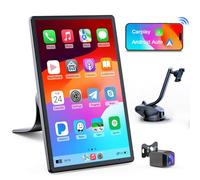 Avylet 8" A-pple Carplay Voiture, pour avec Caméra de Recul, Écran Tactile Portable, Navigation GPS, Contrôle Vocal Google/Siri, Android Auto, Autoradio Bluetooth, AUX/FM, Mirror Link, OTA
