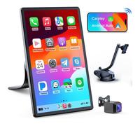 Avylet 8"" Apple Carplay Voiture, pour avec Caméra de Recul, Écran Tactile Portable, Navigation GPS, Contrôle Vocal Google/Siri