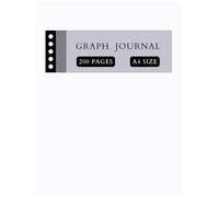 Avyukta Envision Graph Paper Notebook: White Color,5x5 ruled, 200 pages, A4(8.5x11 inches) size,