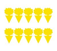 AVZYARDY 10 pièces pièges Collants Jaunes Papier Anti-Mouches Non Toxique Double Face pièges à Mouches Collants Jaunes Tueur d'insectes nuisibles pour l'intérieur pour Les moustiques et Les