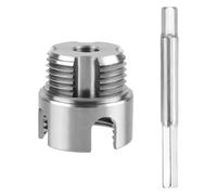 AVZYARDY Clé à molette multifonction 4-en-1, version améliorée 2026, clé à pipe d'eau et fileteuse intégrée pour tuyaux avec raccords internes et externes, outil de perçage universel pour tuyaux PVC