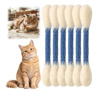 AVZYARDY Coton-Tiges Jouets pour Chat avec Catnip, Lot de 6 Pièces, Jouet Gigantesque pour Chat, Accessoire Interactif en Feutre pour Chatons, Bâtons de Jeu Contre Ennui, Anxiety et Exercice