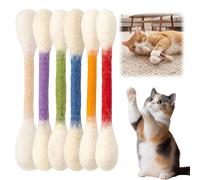 AVZYARDY Coton-Tiges Jouets pour Chat avec Catnip, Lot de 6 Pièces, Jouet Gigantesque pour Chat, Accessoire Interactif en Feutre pour Chatons, Bâtons de Jeu Contre Ennui, Anxiety et Exercice