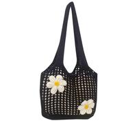 AVZYARDY Femmes Sac à bandoulière en mailles de paille Élégantes Crochet Hollow Out Tote Sacs à main pliable Sac à bobe de bohemien fait à la main pour voyager à la plage d'été