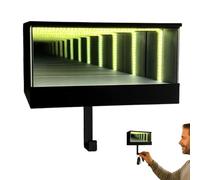 AVZYARDY Infinity Garage Keychain Hanger, Creative Race Car Key Holder Wall Mount with LED Light,Tiny Glowing Garages Car Keys Display, Effortless Wall Mount Organizer for Cars Lovers