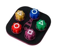 AVZYARDY Jeu de Jeu Traditionnel Gonggi Jack Stone Pebbles Set Main Oeil Coordination Jouet d'entraînement Gonggi Set pour Jeux de société Jeux de société (B)