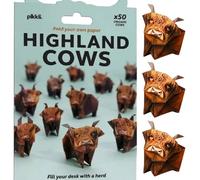 AVZYARDY Kit Origami 50 pcs Vache des Highlands, Art Papier Pliable 3D pour Enfants et Adultes, Modèle Animal Créatif pour Décoration et Cadeau