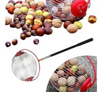 AVZYARDY Nut Gatherer Rolling Tool, Multi-Purpose Acorn Picker Upper with Telescopic Handle, Manual Nut Collector Roller for for Acorns Walnuts Chestnuts Horse Chestnuts Outdoor