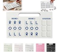 AVZYARDY Planche d'entraînement Solo pour Mahjong, Aide stratégique 3D imprimée américaine avec 24 emplacements, Portable pour Apprendre Les Motifs de tuiles et pratiquer la stratégie pour débutants