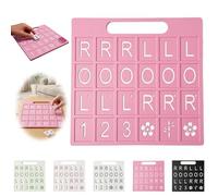 AVZYARDY Planche d'entraînement Solo pour Mahjong, Aide stratégique 3D imprimée américaine avec 24 emplacements, Portable pour Apprendre Les Motifs de tuiles et pratiquer la stratégie pour débutants