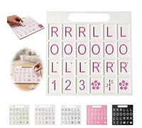 AVZYARDY Planche d'entraînement Solo pour Mahjong, Aide stratégique 3D imprimée américaine avec 24 emplacements, Portable pour Apprendre Les Motifs de tuiles et pratiquer la stratégie pour débutants