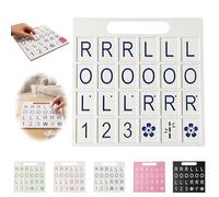 AVZYARDY Planche d'entraînement Solo pour Mahjong, Aide stratégique 3D imprimée américaine avec 24 emplacements, Portable pour Apprendre Les Motifs de tuiles et pratiquer la stratégie pour débutants