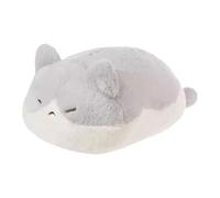 AVZYARDY PoufChatron Plush Jouet en Peluche Mignon Chat Roux, Oreiller Confortable pour Sieste, Décoration Chambre Adorable pour Enfants et Adultes, Idée Cadeau Anniversaire