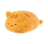 AVZYARDY PoufChatron Plush Jouet en Peluche Mignon Chat Roux, Oreiller Confortable pour Sieste, Décoration Chambre Adorable pour Enfants et Adultes, Idée Cadeau Anniversaire