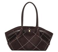 AVZYARDY Sac fourre-tout rétro grand sac à main en daim sachet à main pour femmes (café)