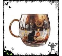 AVZYARDY Tasses de Noël Créatives, Verres en Stained Glass, Mug Decoratif Éventail de Conception Unique, Tasses à Café, Thé, Lait Festives pour Maison et Bureau