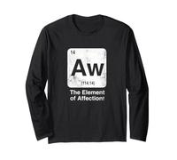Aw The Element of Affection Tableau périodique Drôle Science Manche Longue