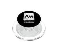 Aw The Element of Affection Tableau périodique Drôle Science PopSockets PopGrip pour MagSafe