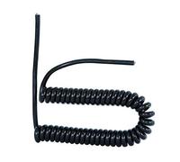 AW-Tools Câble de raccordement spiralé - 3 broches - 5 m - 05VVH8-F - 3 x 1,50 mm - Noir