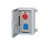 AW-TOOLS Répartiteur mural 1 x 230 V/16 A Schuko et 1 x CEE 16 A/400 V câblé