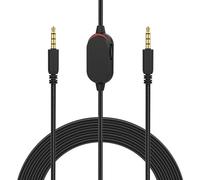AW920H Câble de casque de jeu, câble audio auxiliaire compatible avec les casques de jeu Alienware AW920H AW720H AW310H AW510H 988, pour casques Logitech G633 G933, contrôleur de volume silencieux en
