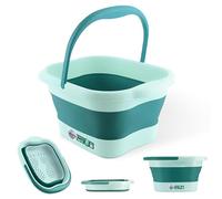 AWA - Bain de pieds pliable avec points d'acupression, robuste et facile à ranger, seau pliable multi-usages pour tremper les pieds, idéal pour la relaxation et le soulagement de la douleur (lavabo de