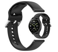 AWADUO Bracelet de rechange en silicone doux et durable avec attache rapide pour montre connectée OnePlus Watch 2 (noir)