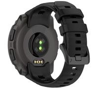 AWADUO Bracelet de rechange en silicone souple et durable compatible avec montre connectée Garmin Instinct E 45 mm (Noir)