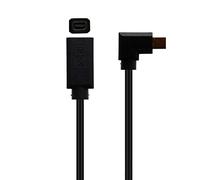 AWADUO Câble Mini DisplayPort femelle vers Mini DP mâle 8 K60 Hz - 90 ° - Angle droit - Mini DisplayPort 1,4 V vers Mini DisplayPort - Pour ordinateur portable, projet (F vers M et droite)