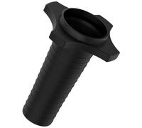 AWADUO Compatible avec Shure SM58 Mic Coque en silicone antichoc - Housse de protection durable pour microphone SM58 (sans commutateur) (noir)
