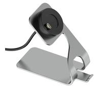 AWADUO Support de bureau antidérapant en métal pour Garmin Venu 3/Venu 3S/Vivoactiv 5 avec câble de charge de rechange, gris