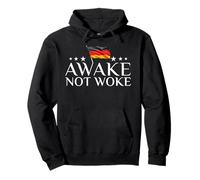 Awake Not Woke Anti-Censure Liberté d'expression Sweat à Capuche