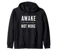 Awake Not Woke Free Speech Political Censure Anti Woke Sweat à Capuche