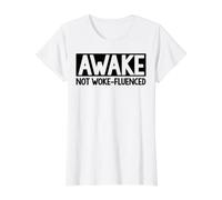 Awake Not Woke-influenced t Citation républicaine T-Shirt Graphique avec Valeur