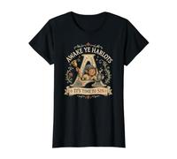 Awake Ye Harlots Time to Sin Drôle Imp Medieval Times Humour T-Shirt Graphique avec Valeur